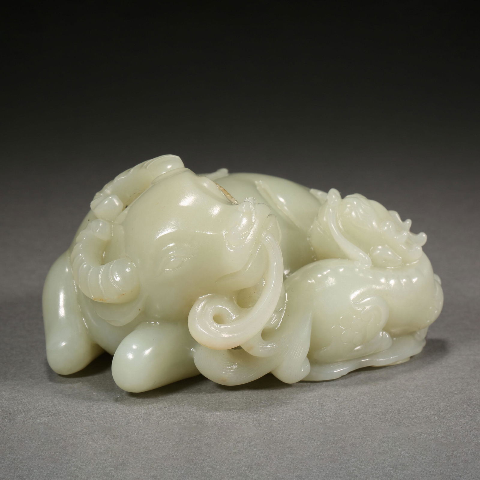 HETIAN JADE CATTLE, QING DYNASTY, CHINA (1 of 8)