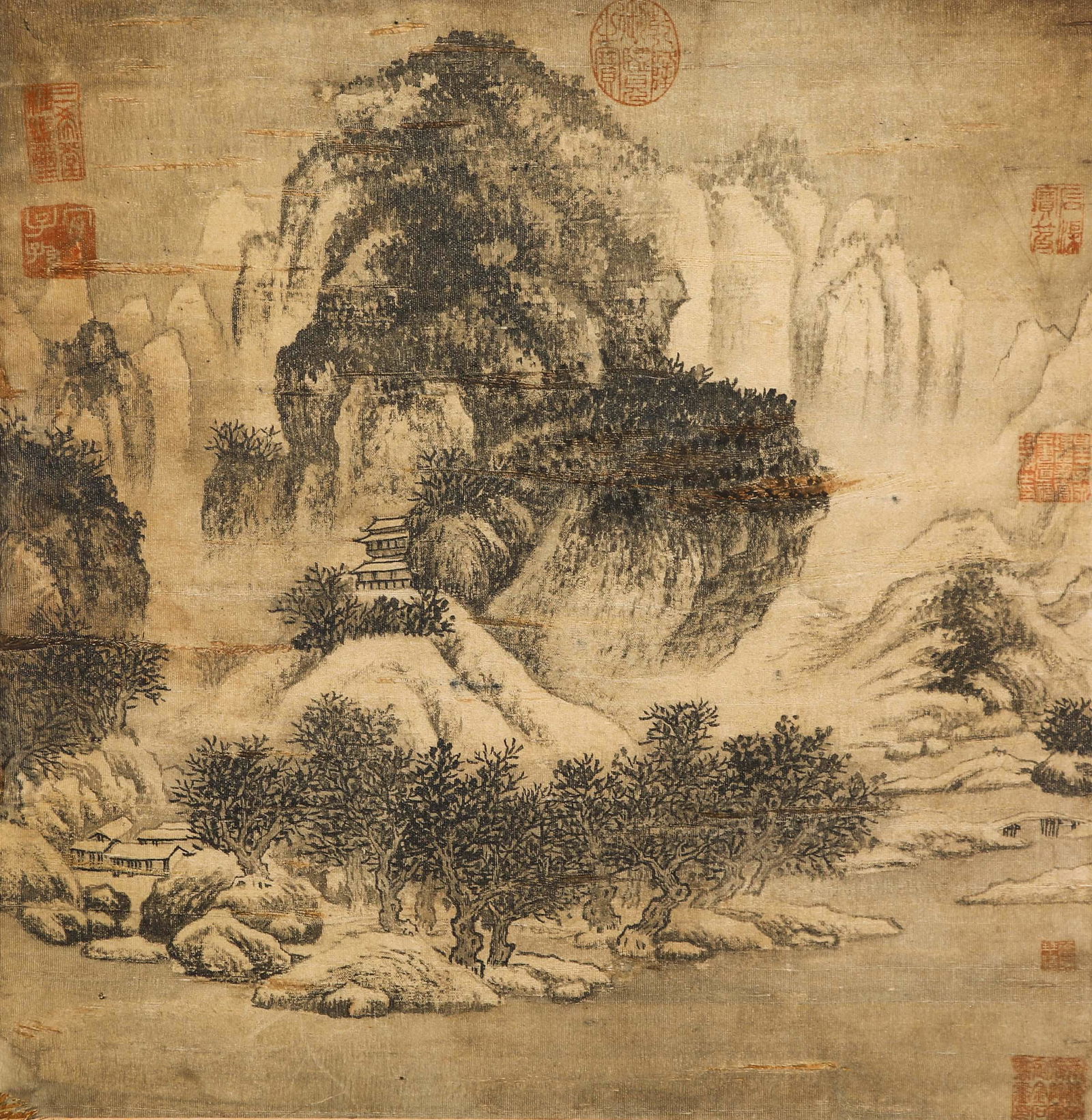 CHINESE LANDSCAPE INK PAINTING BY LIN SANZHI (1 of 8)