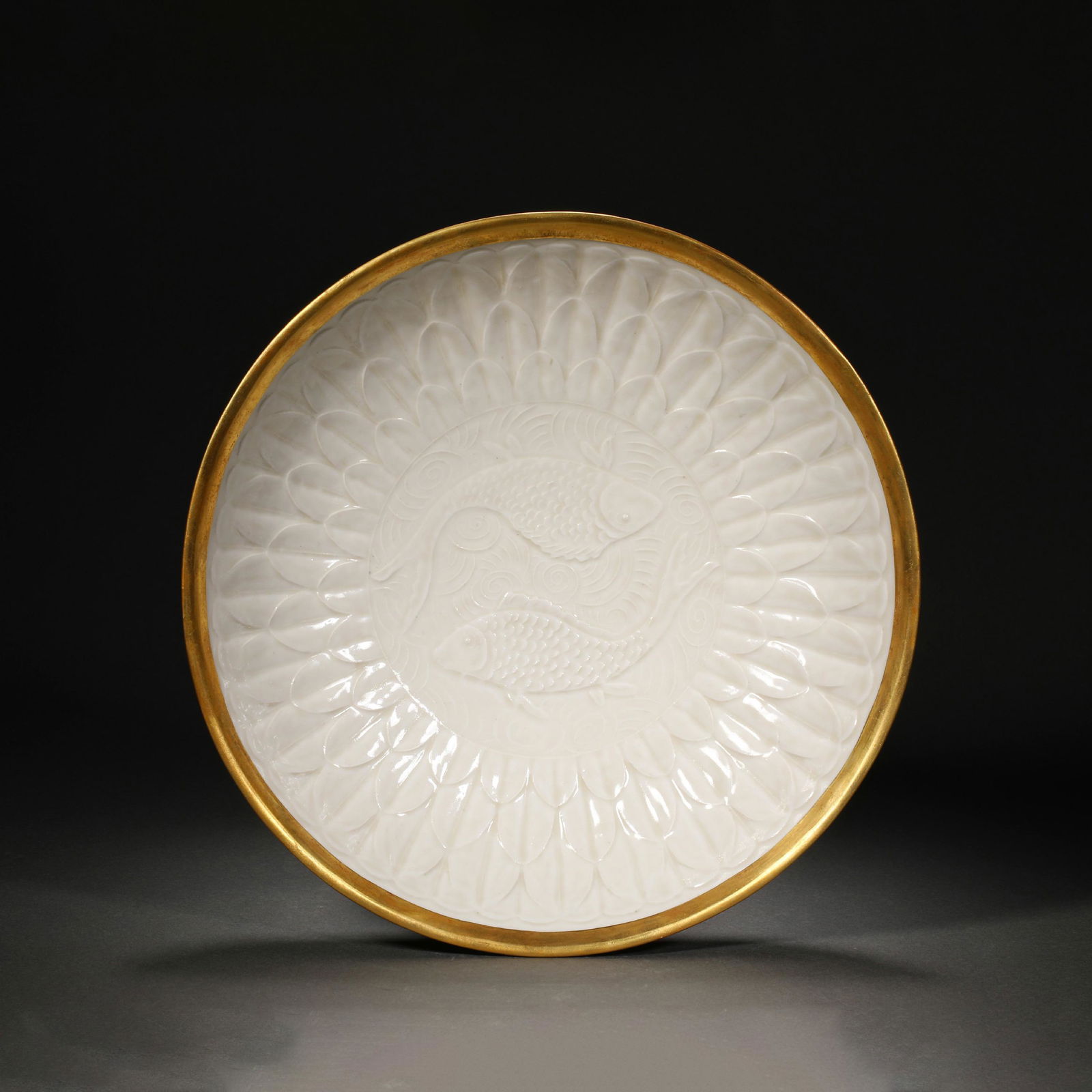 DING WARE WRAPPED EDGE DOUBLE DISH PLATE (1 of 7)