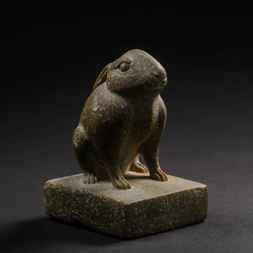 Chinese Tang Dynasty Bluestone Rabbit