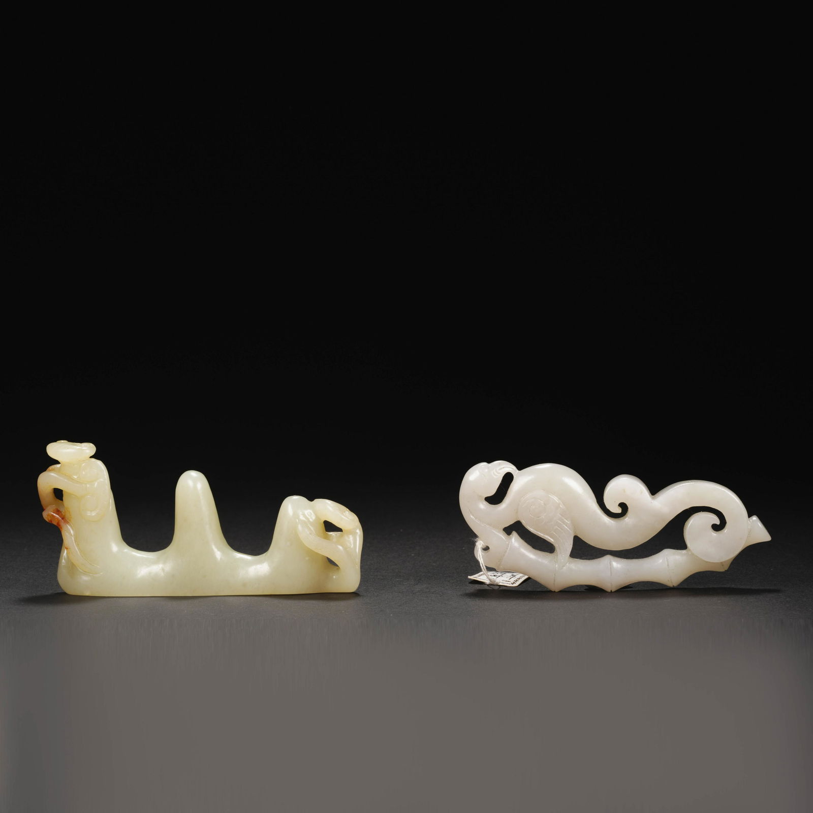CHINESE HAN DYNASTY HETIAN JADE PEN HOLDER AND PHOENIX BIRD (1 of 10)