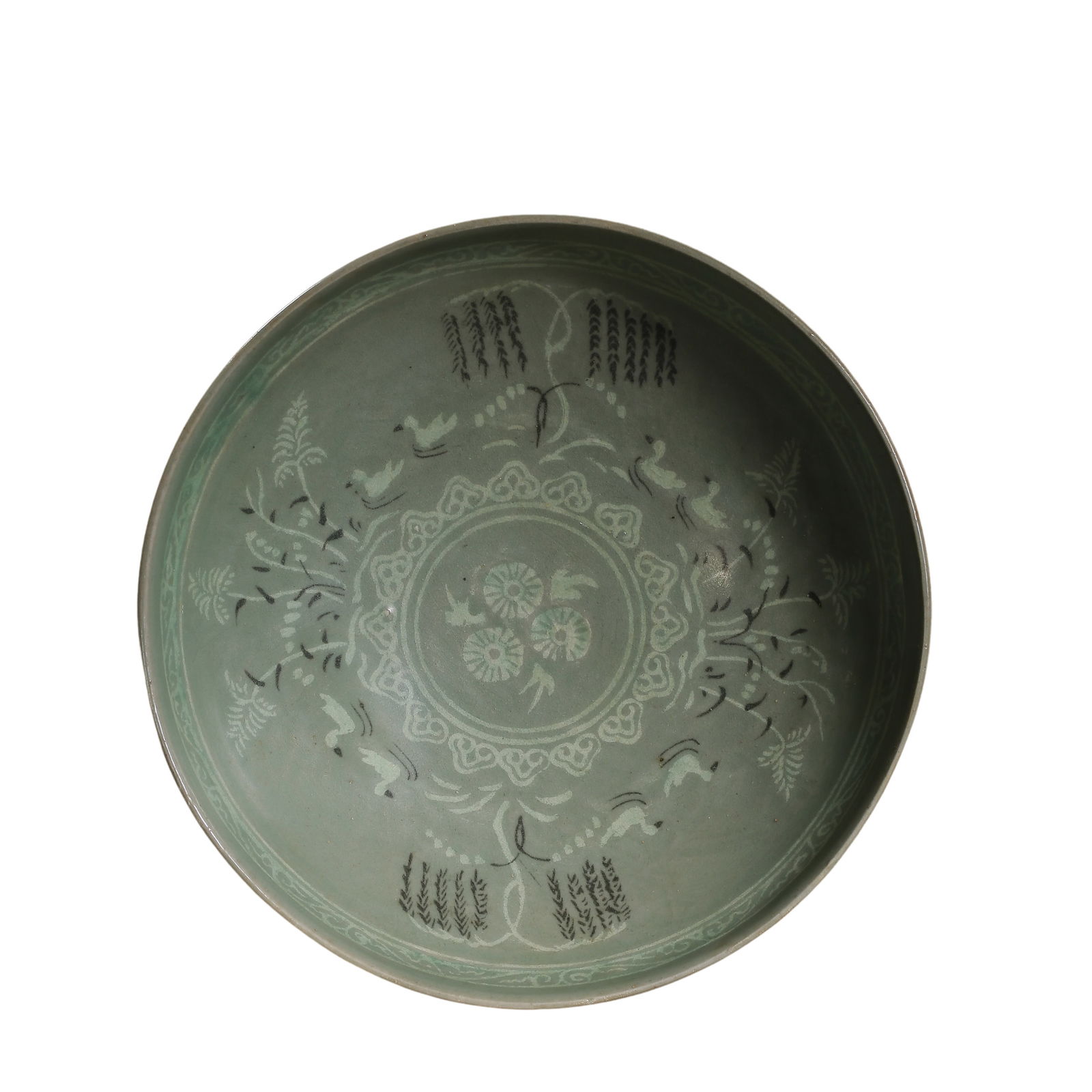Korean ancient celadon plate (1 of 11)