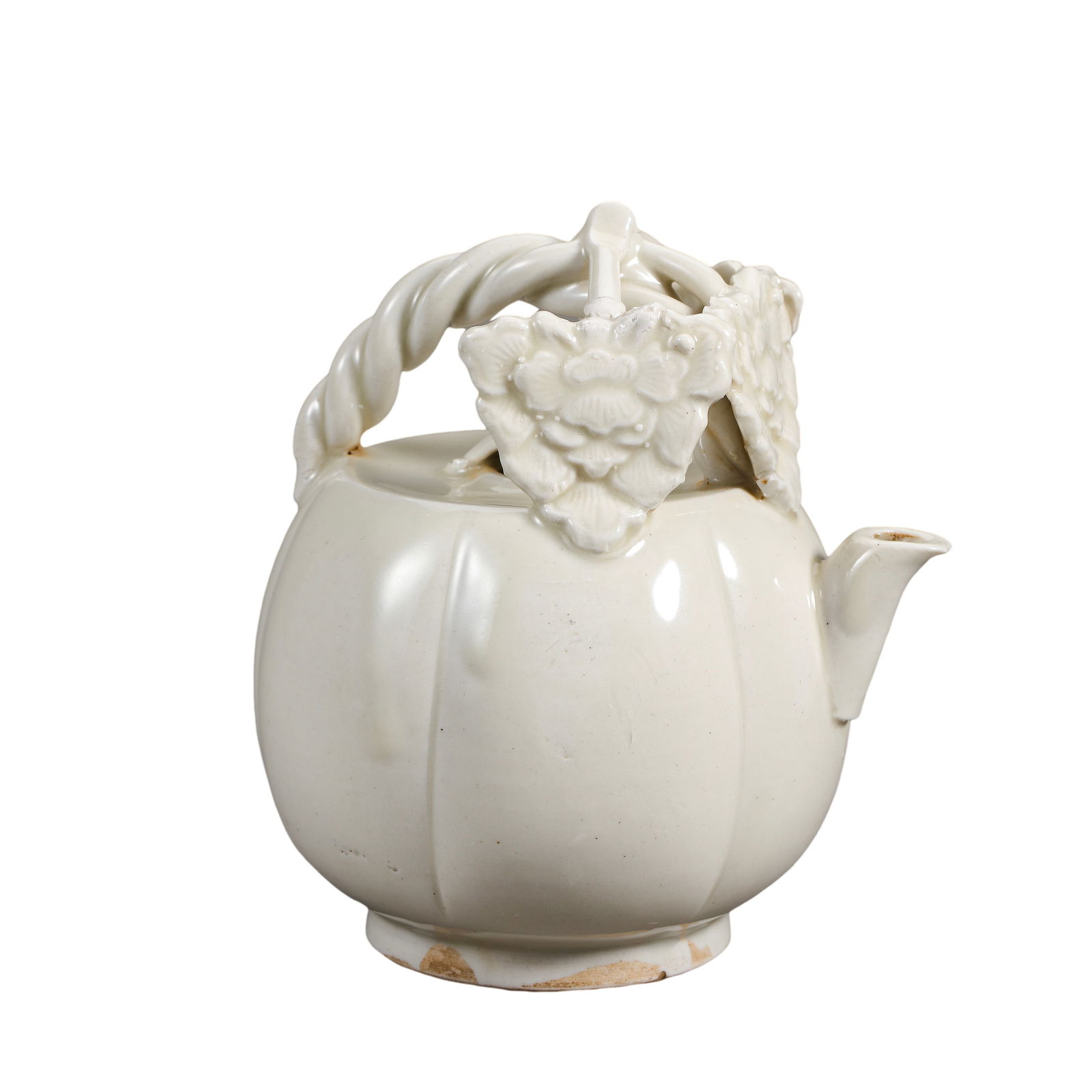 10TH-12TH CENTURY NORTHERN SONG DYNASTY DING WARE WHITE PORCELAIN TIARA POT (1 of 5)