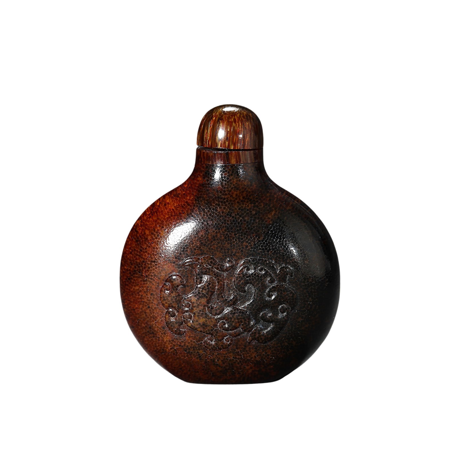 QING DYNASTY HORN SNUFF BOTTLE (1 of 6)