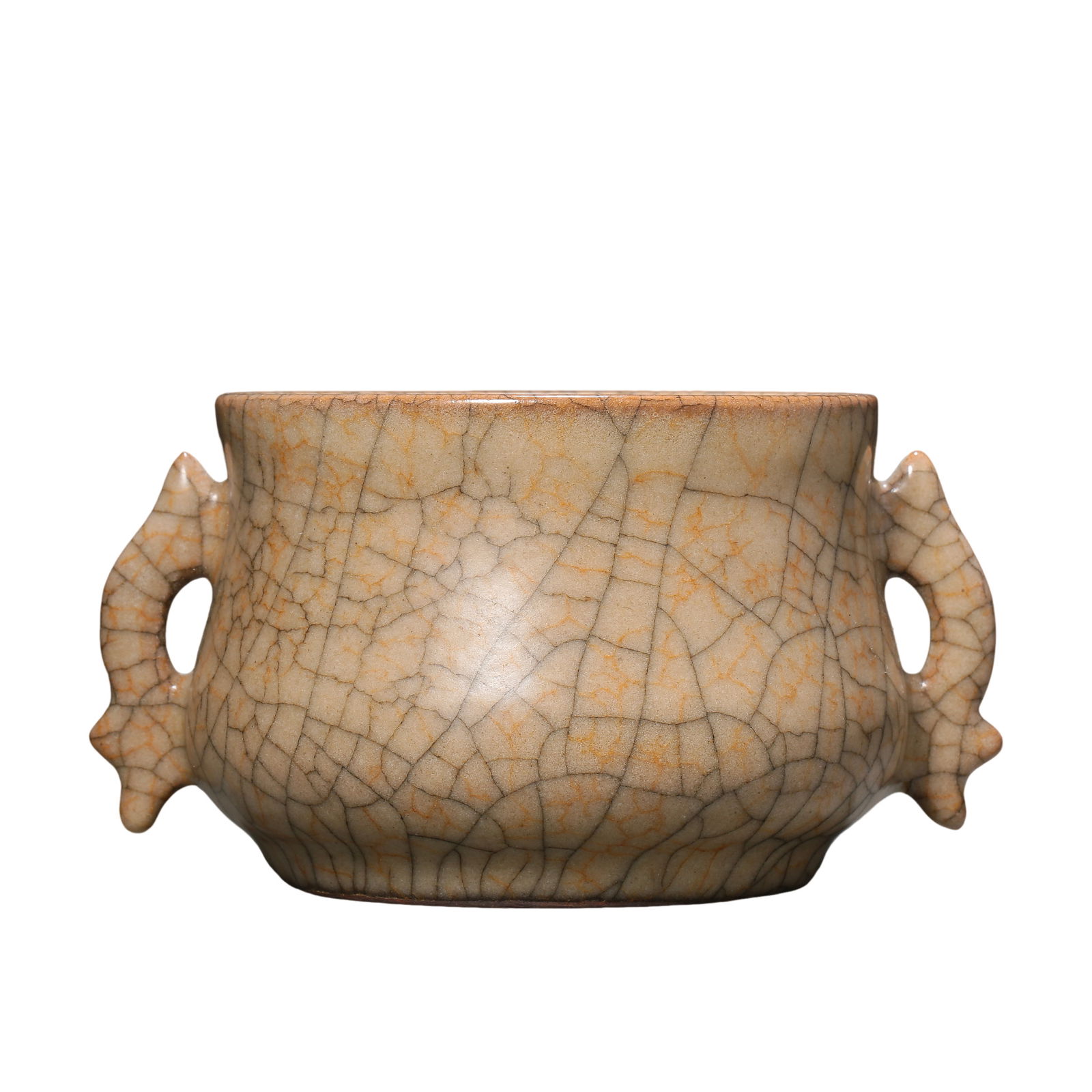 10TH-13TH CENTURY, SONG DYNASTY GE WARE DOUBLE-EAR GUI-STYLE FURNACE (1 of 11)