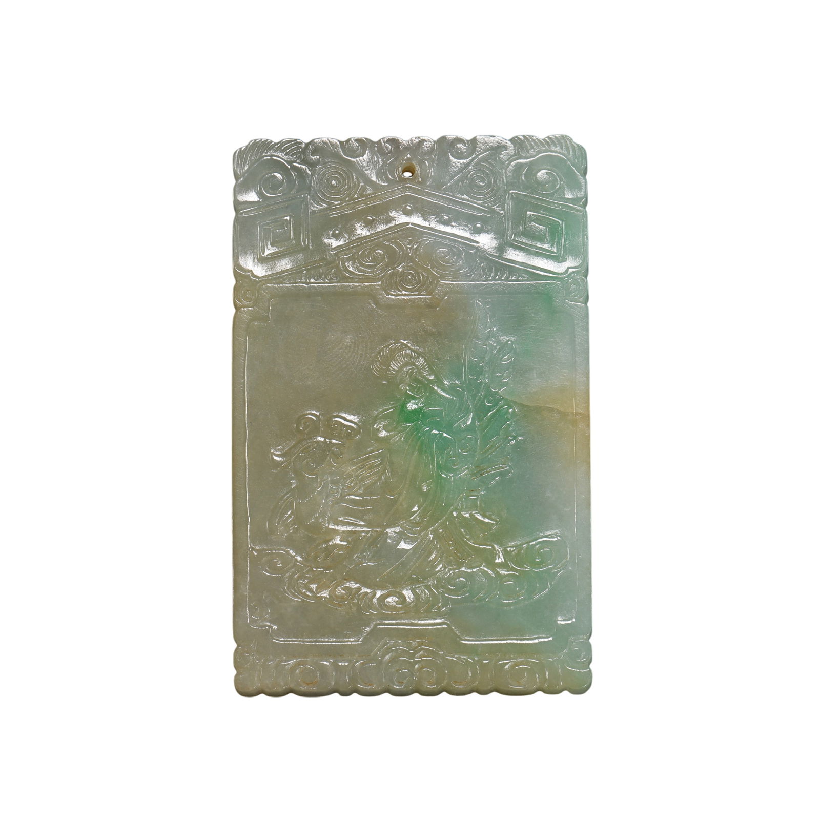 QING DYNASTY JADEITE PLAQUE (1 of 9)