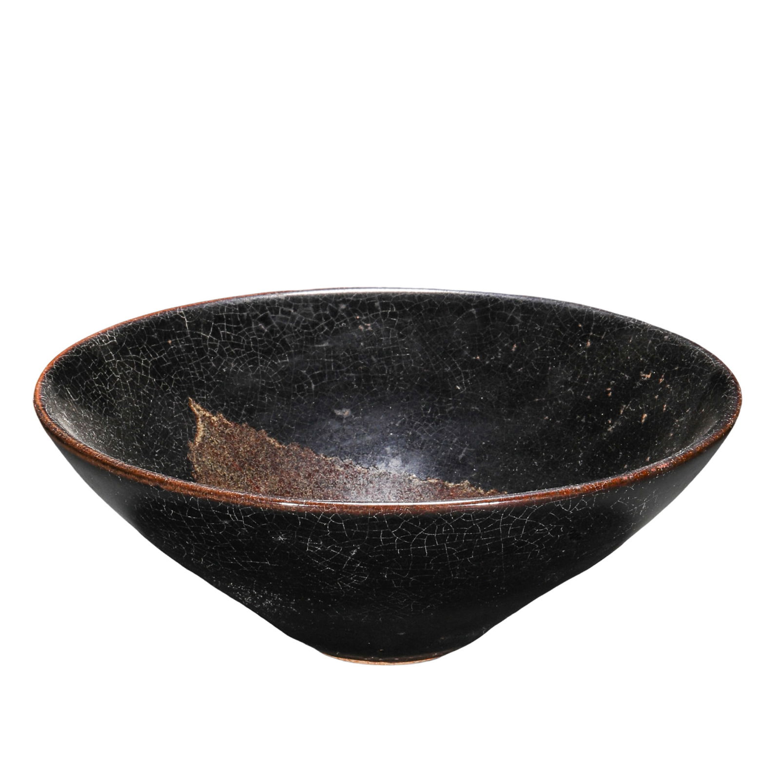 12TH-13TH CENTURY SOUTHERN SONG DYNASTY JIZHOU WARE LEAVES BAMBOO HAT ZHAN (1 of 11)