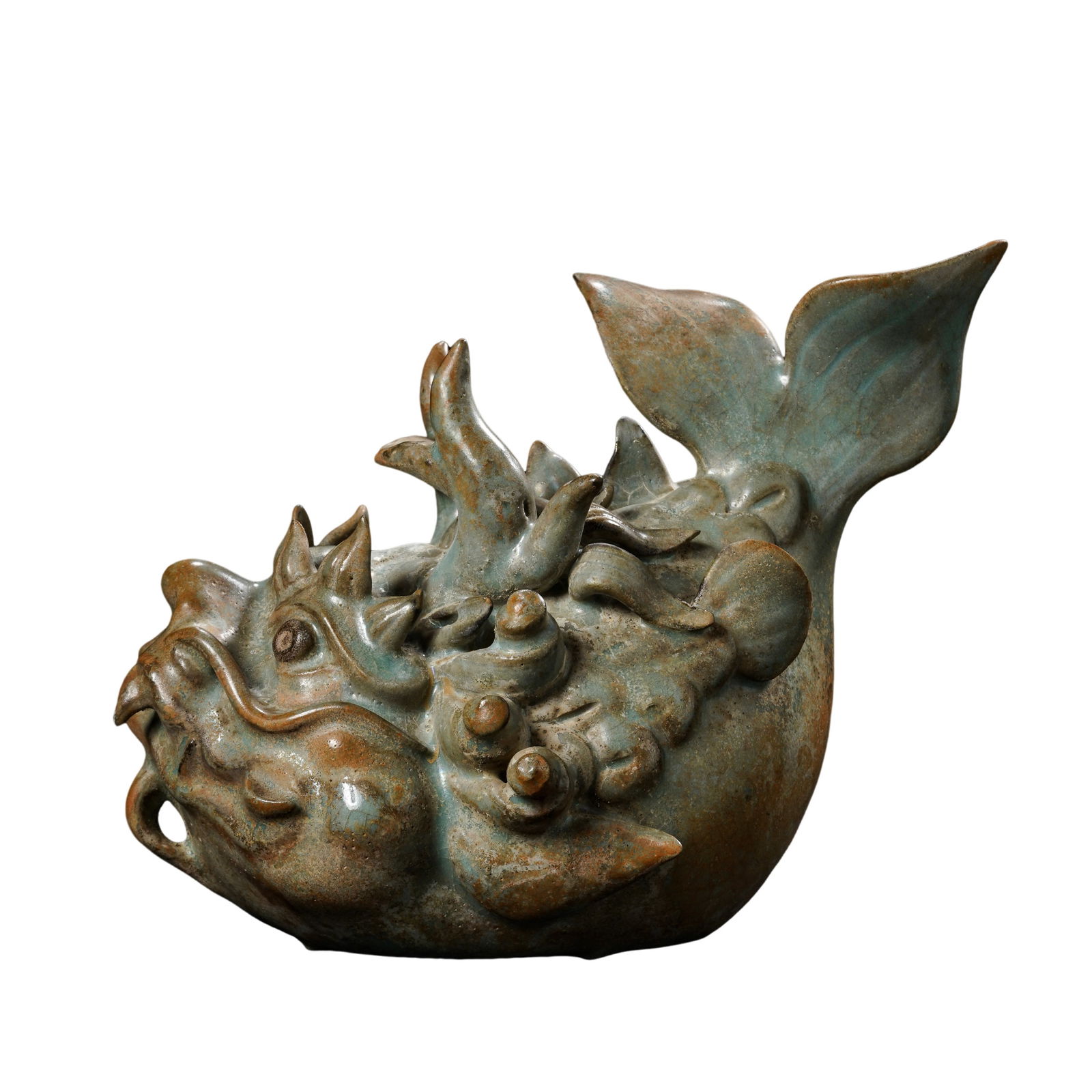 Ru kiln celadon fish statue from Song Dynasty, China (1 of 10)