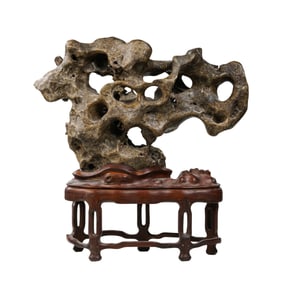 Chinese Qing Dynasty Taihu stone carving ornaments