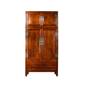 A pair of china Qing Dynasty Huanghuali wood cabinets