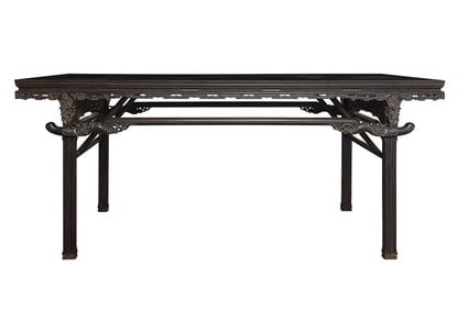 chinese Qing Dynasty red sandalwood long table
