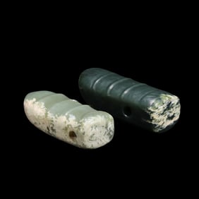 Pair, china Hongshan Period Hongshan Culture Jade Cicadas