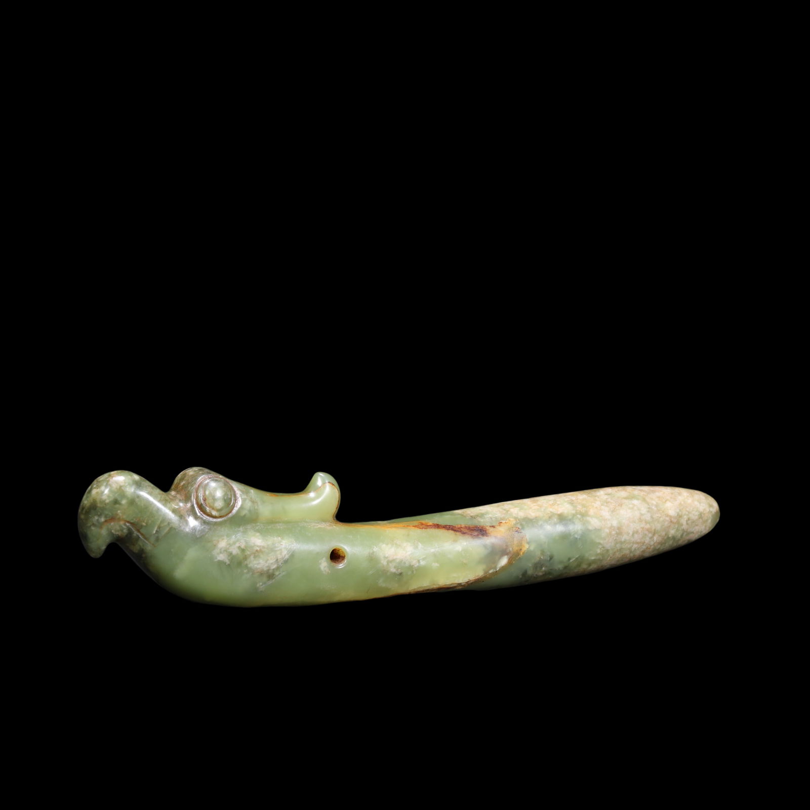 Chinese Hongshan Period Hongshan Culture Jade Phoenix: L. 23.2 cm. Weight 423 gram.