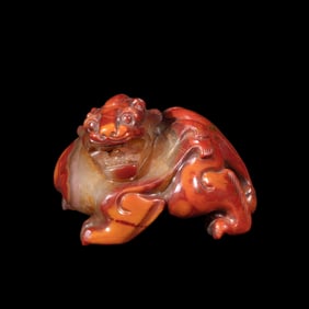 Chinese Han Dynasty agate auspicious beast