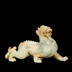 Chinese Han Dynasty jade beast