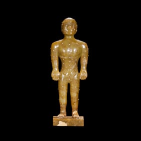 Chinese Han Dynasty jade acupuncture figure