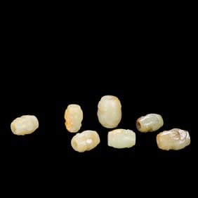 A set, china Han Dynasty jade bridles