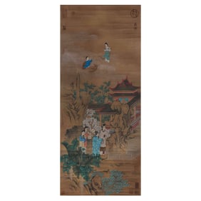chinese figure painting by Qiu Ying