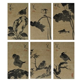 Ink Flowers and Birds by ba da shan ren (1626-1705)