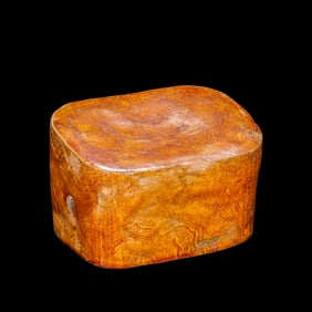 chinese Tang Dynasty Yellow Glaze Twisted Pillow