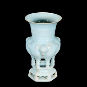chinese Song Dynasty Ru ware celadon slag bucket