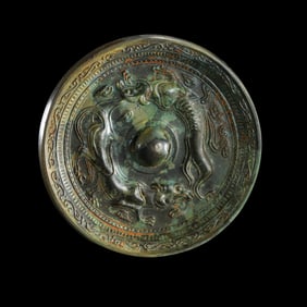 chinese Sui Dynasty animal pattern bronze mirror