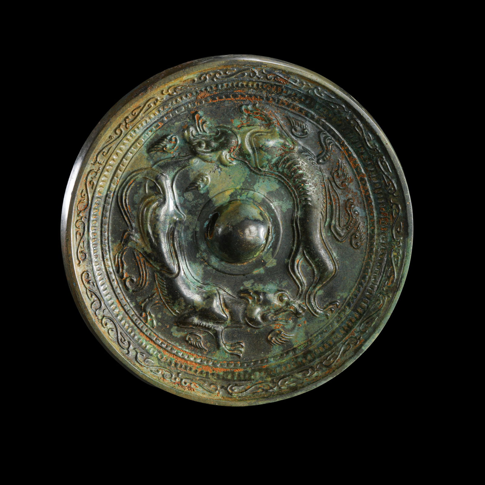 chinese Sui Dynasty animal pattern bronze mirror (1 of 9)