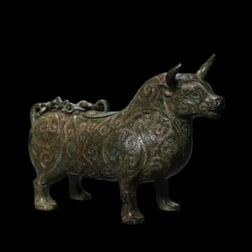 chinese Shang and Zhou Dynasty bronze ox