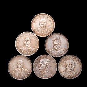 A set, china 20th century pure silver coins
