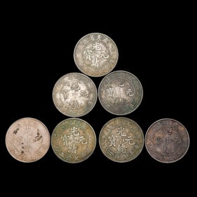 A set, china 20th century pure silver coins