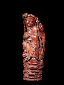 chinese Qing Dynasty wood carving ornaments