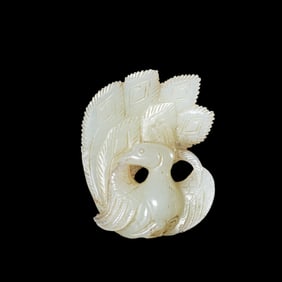 chinese Liao Dynasty white jade phoenix bird