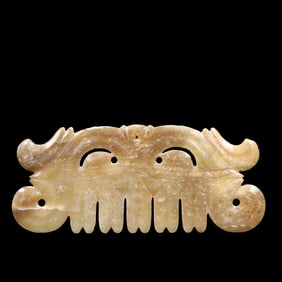 Hook cloud pendant from Hongshan culture of China during the Hongshan period