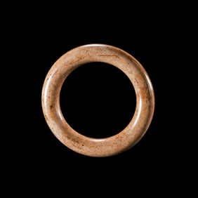Chicken bone white jade ring from Liangzhu culture of China