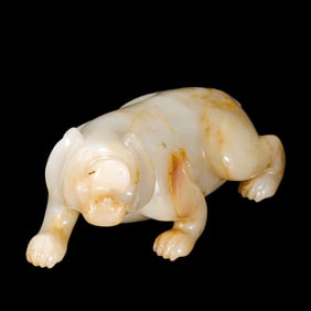 Chinese Han Dynasty jade bear
