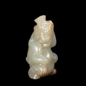 Chinese Han Dynasty jade beast