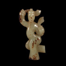 Chinese Han Dynasty jade figure