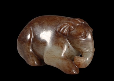 Jade elephant from the Han Dynasty, China