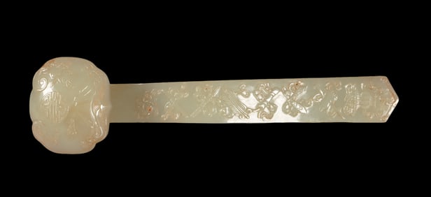 Hetian jade ruyi ornaments from Qing Dynasty, China