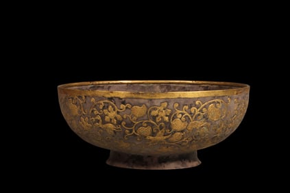 Chinese Tang Dynasty silver gilt bowl