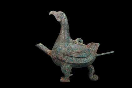 Bronze Bird-shaped Vase from Shang and Zhou Dynasties