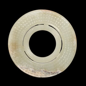 Jade bi from the Han dynasty, China