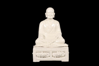 White porcelain arhat statue from the Ming dynasty, China