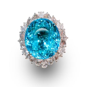 18K gold Paraiba ring
