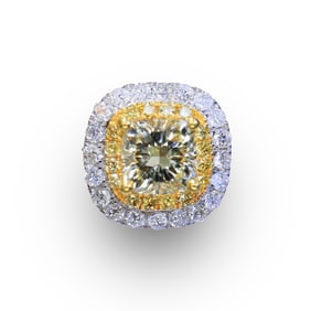 18K gold diamond ring