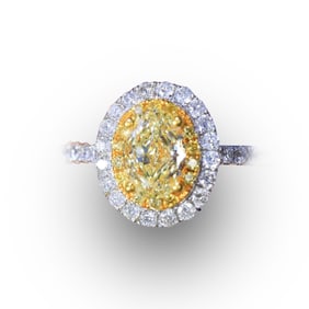 18K gold diamond ring