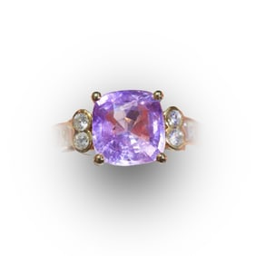 18K gold sapphire ring