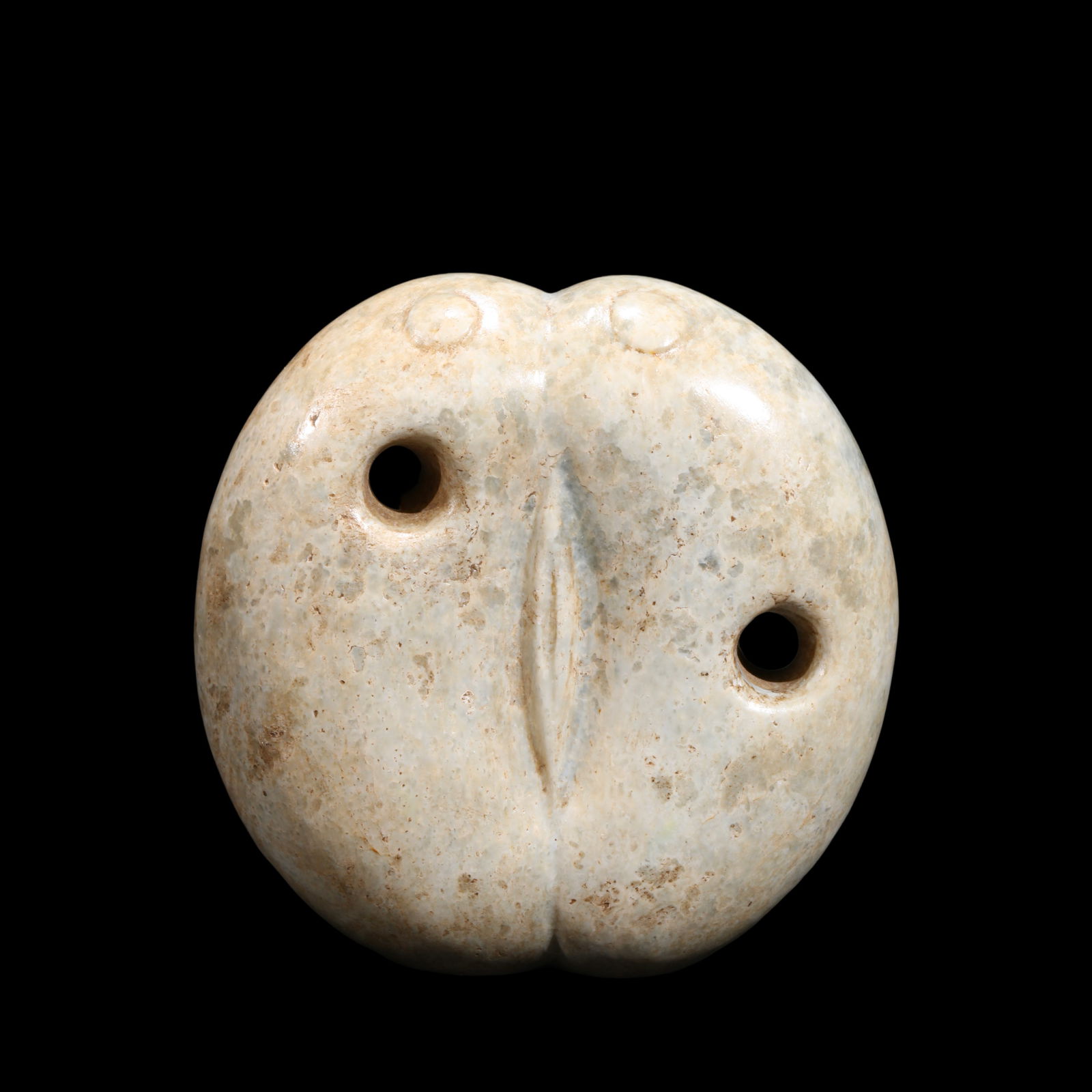 Jade silkworm, Neolithic age, China (1 of 5)