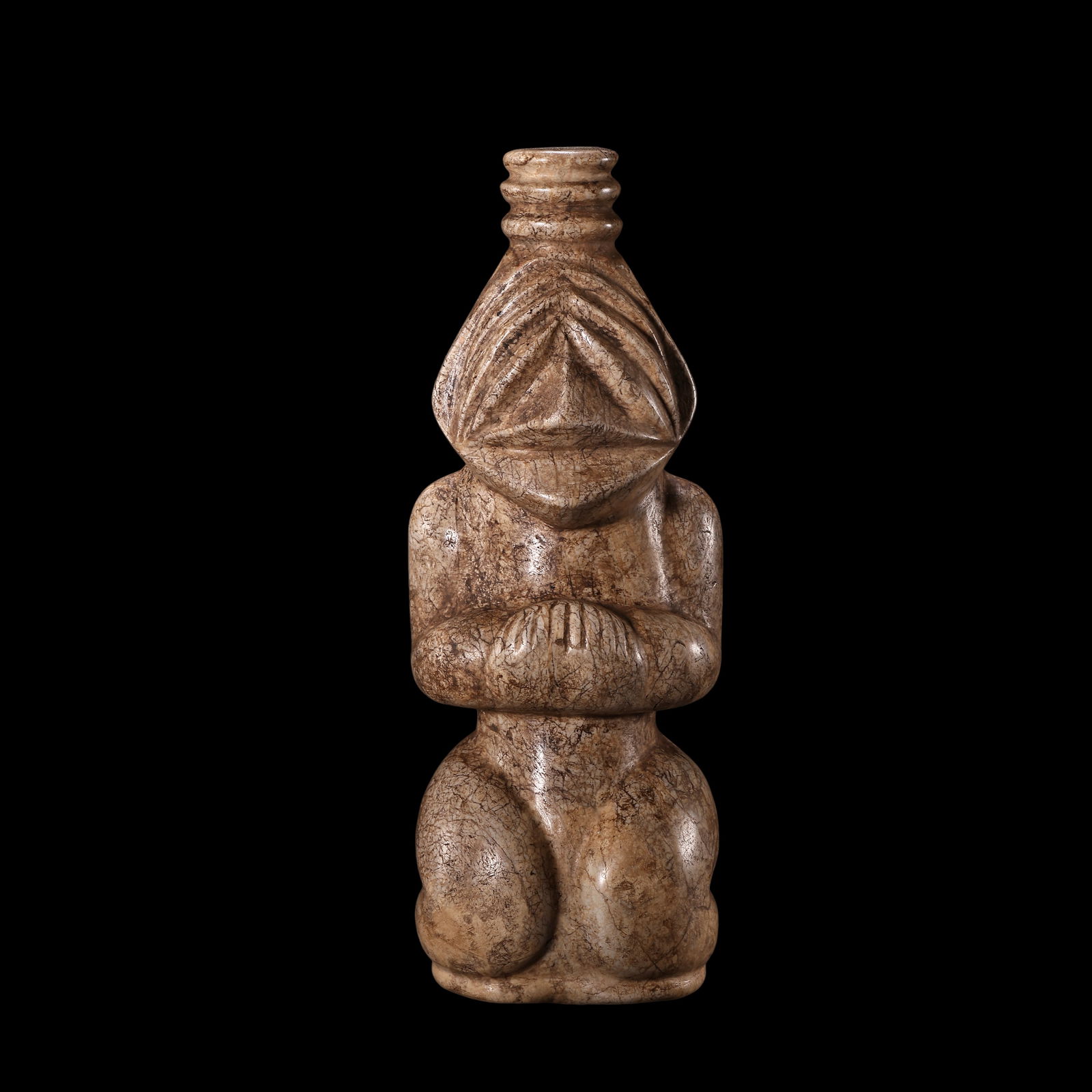 CHINA NEOLITHIC PERIOD HONGSHAN CULTURE JADE STATUE (1 of 7)