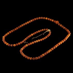 CHINESE WAX BEADS, QING DYNASTY